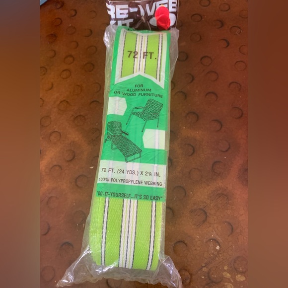 Vintage Re-Web kit for chaise lounge webbing lawn chairs 72ft - Picture 1 of 5